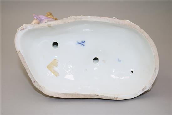 A Meissen mythological group of the drunken figure of Silenus